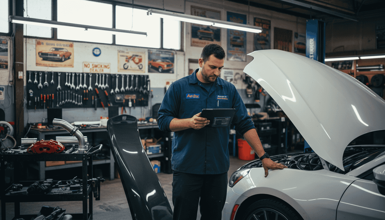 Technician reviews sports car and aftermarket parts