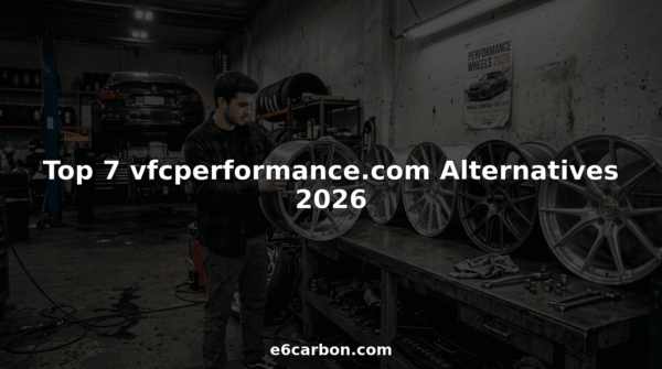 Man comparing luxury performance wheels in garage
