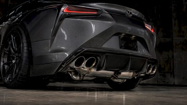 Lexus LC500 with valved exhaust installed